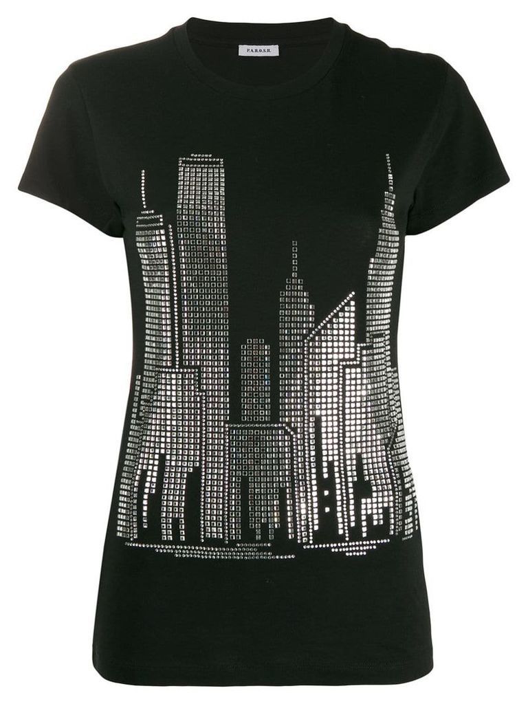 P.A.R.O.S.H. skyline T-shirt - Black