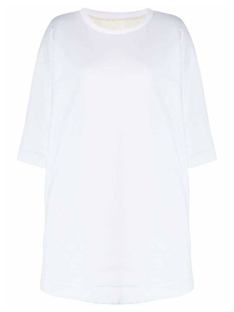 Mm6 Maison Margiela round neck sweater dress - White