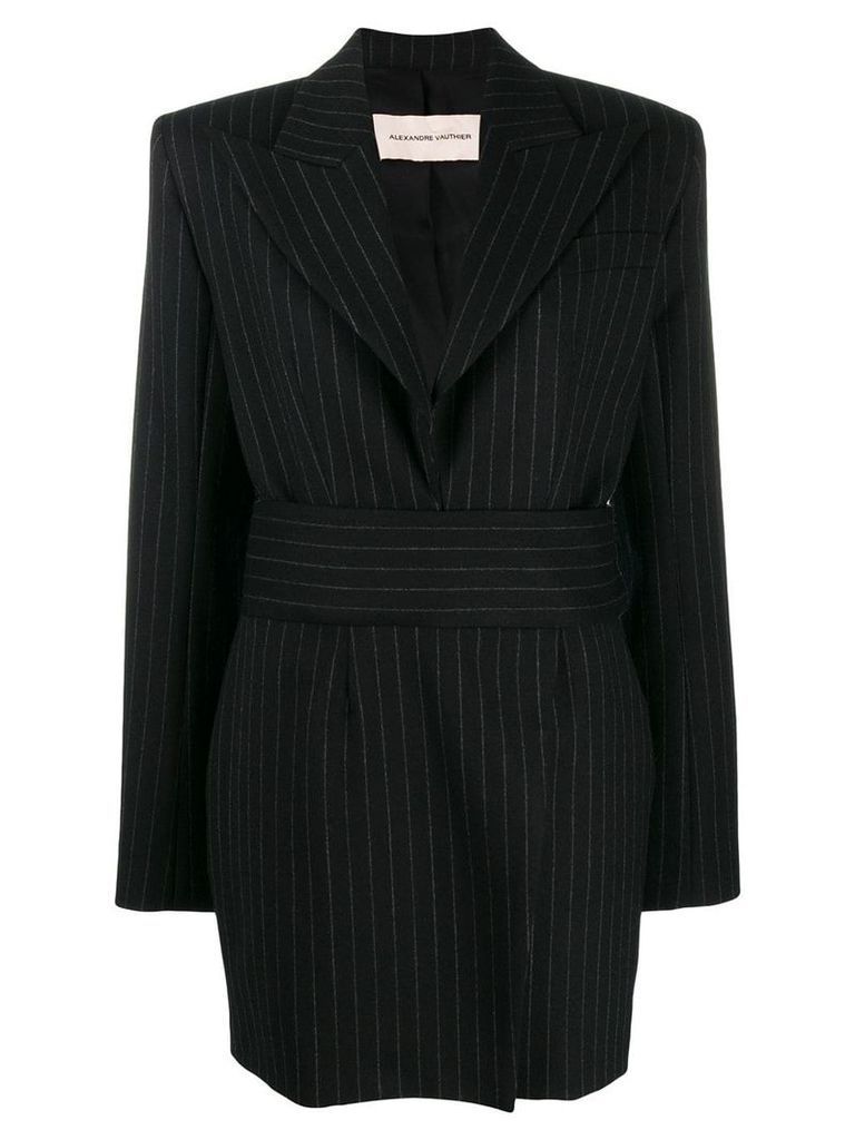 Alexandre Vauthier pinstripe suit dress - Black