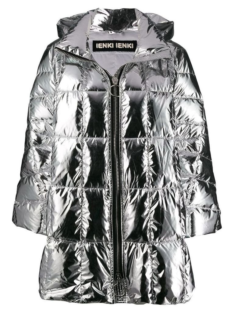Ienki Ienki oversized padded jacket - SILVER