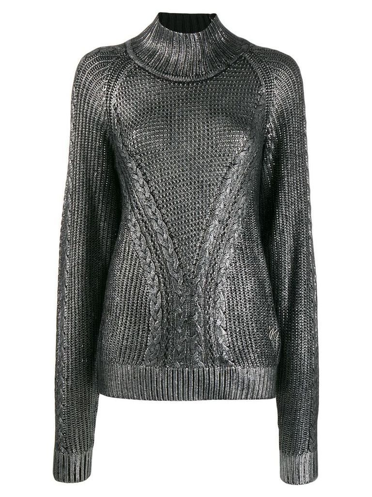 Karl Lagerfeld coated jumper - Metallic