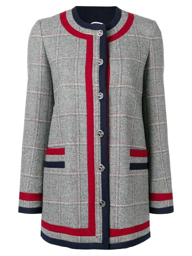 Thom Browne Frame Detail Hunting Tweed Jacket - Grey