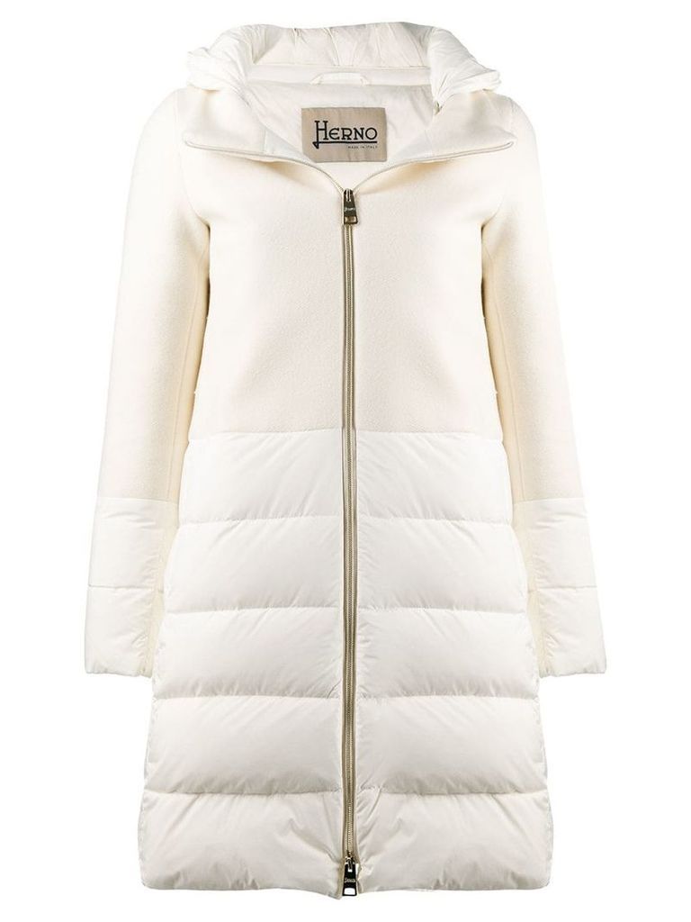 Herno padded hooded coat - White