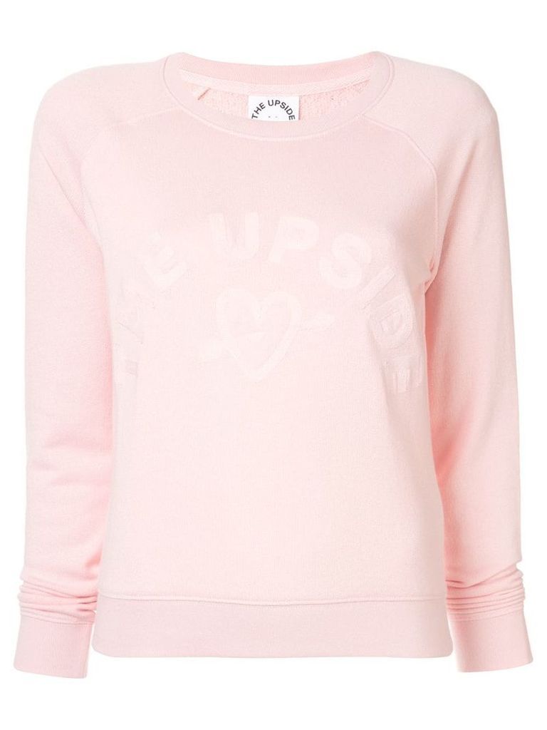 The Upside logo embroidered sweatshirt - Pink