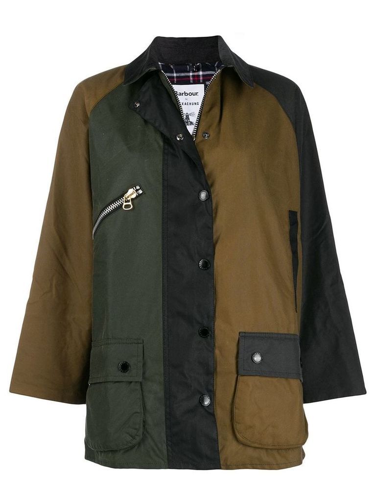 Barbour x Alexa Chung concealed front parka - Green