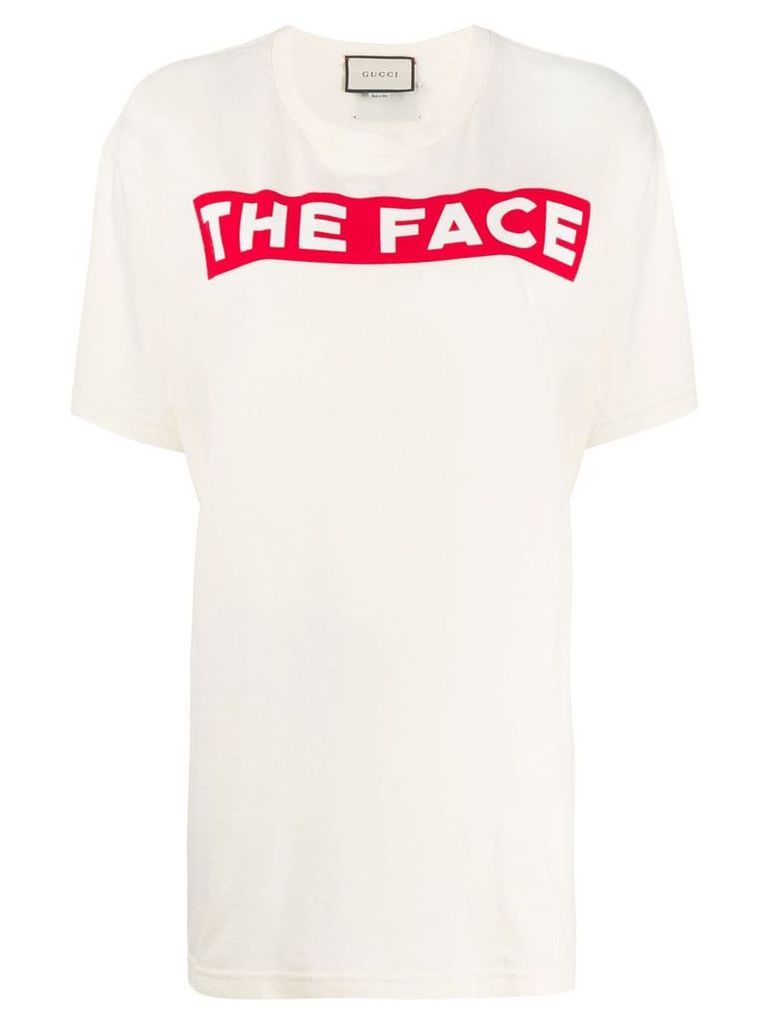 Gucci The Face print T-shirt - Neutrals