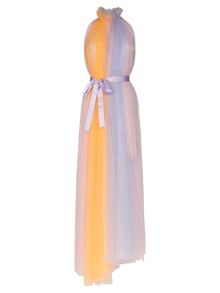 Viktor & Rolf rainbow asymmetric tulle dress - Multicolour