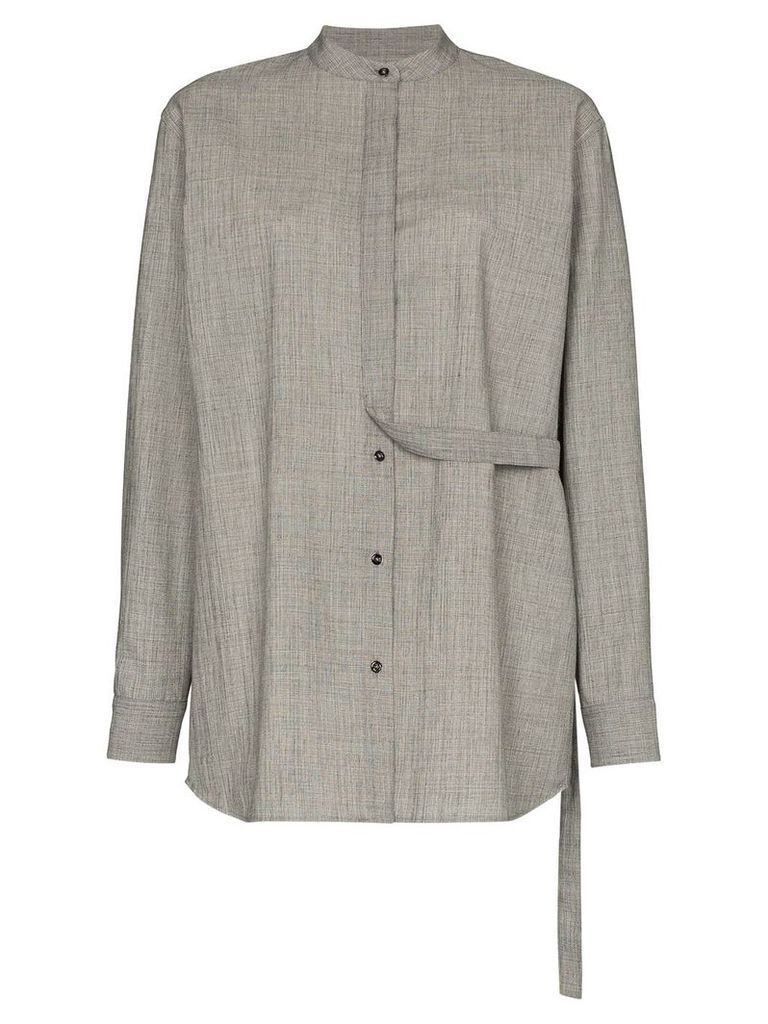Jil Sander strap detail shirt - Grey