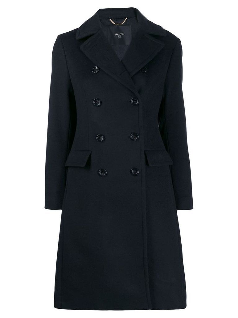 Paltò double-breasted trench coat - Blue