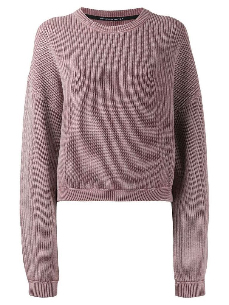 T By Alexander Wang ribbed oversize jumper - PINK