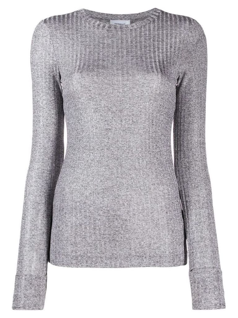 Dondup fitted ribbed top - Grey