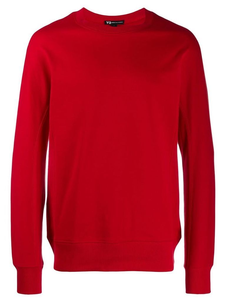 Y-3 contrast logo sweatshirt - Red