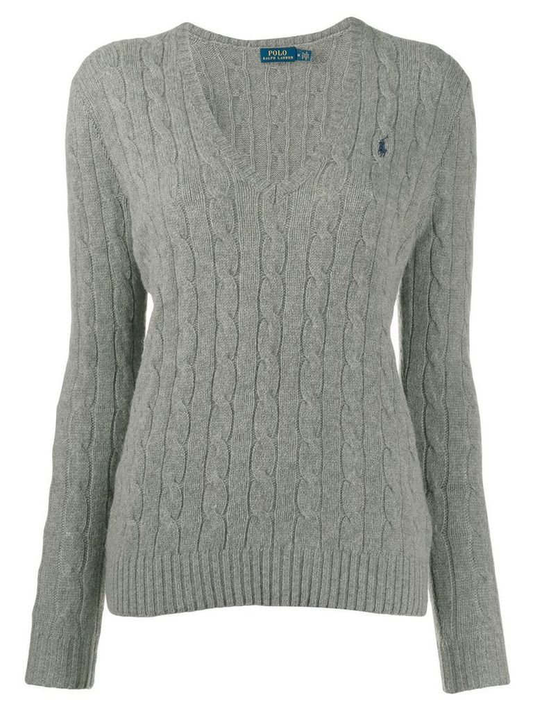 Polo Ralph Lauren classic cable knit jumper - Grey