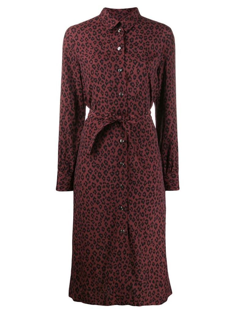 A.P.C. leopard print dress - Red