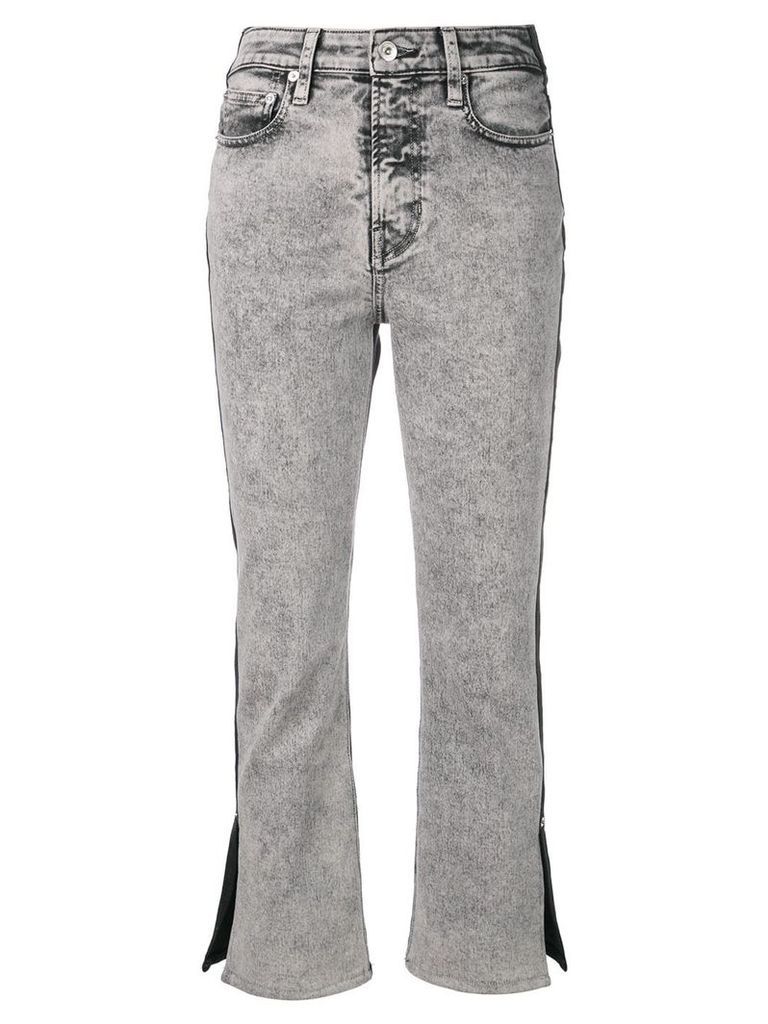 Proenza Schouler White Label PSWL colour-block cropped jeans - Black