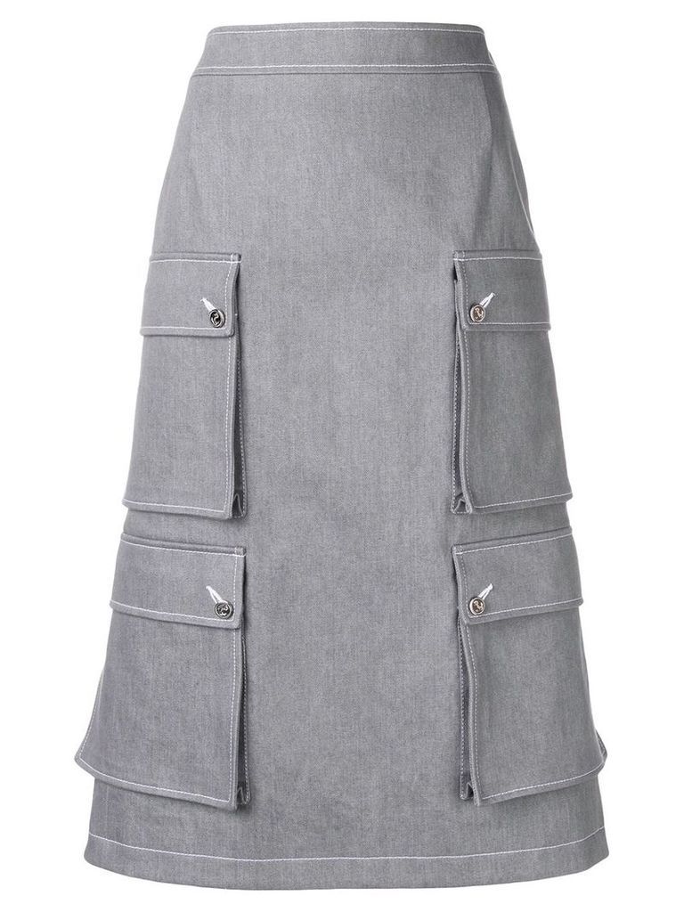 Thom Browne Hunting Cardigan Skirt - Grey