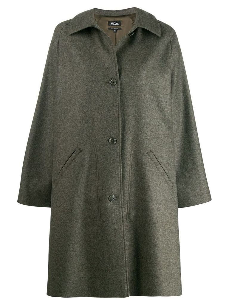 A.P.C. button up coat - Green