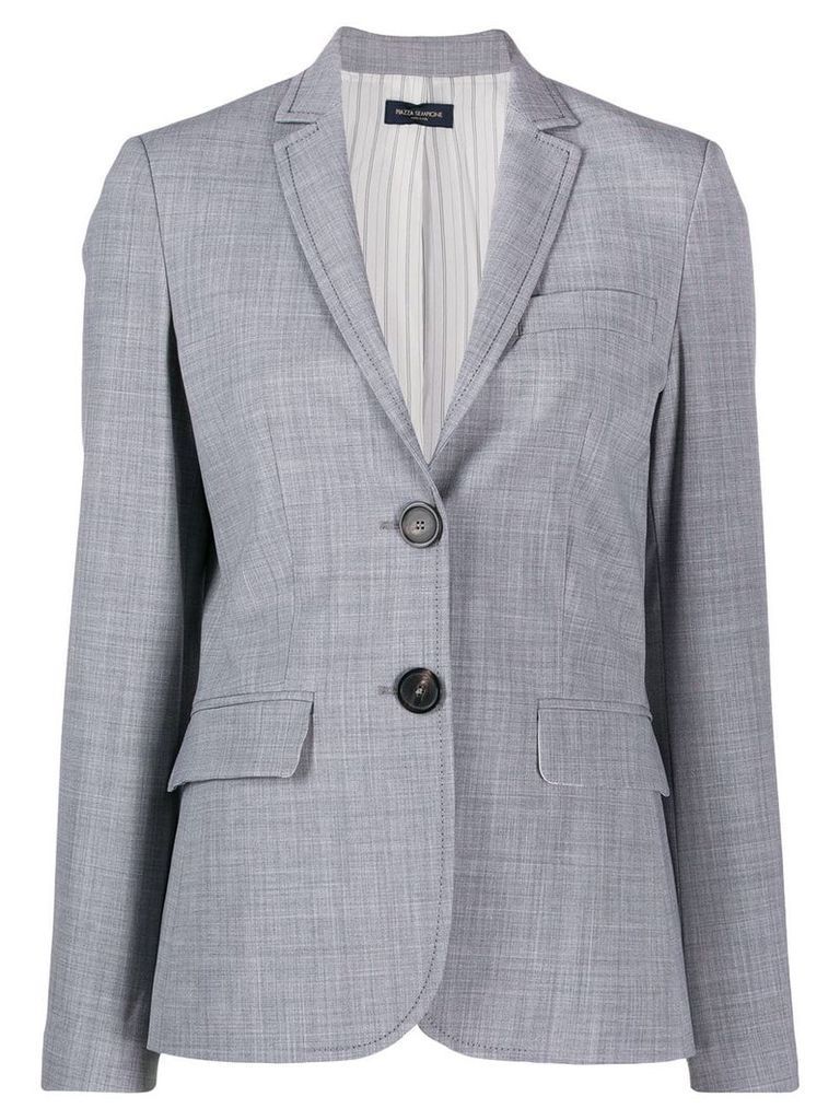 Piazza Sempione classic fitted blazer - Grey