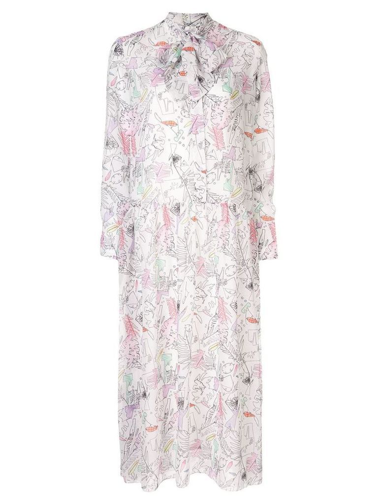 Olivia Rubin floral print dress - White