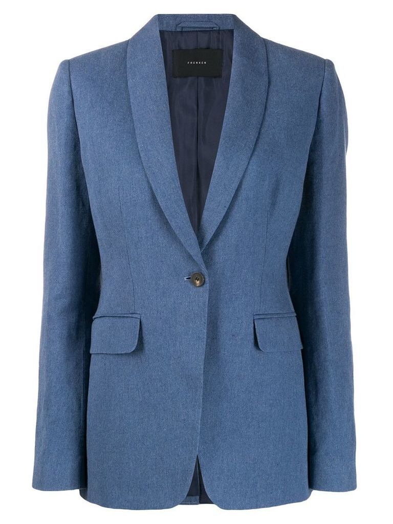 Frenken fitted suit jacket - Blue