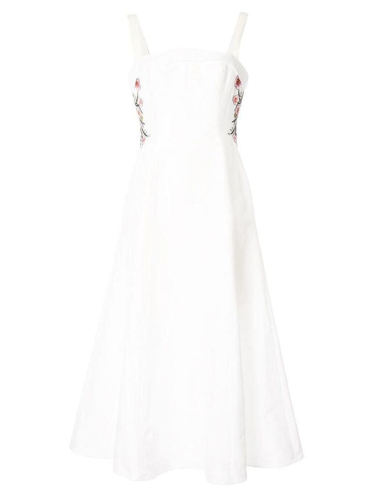 Rachel Gilbert Jorja floral embroidered dress - White
