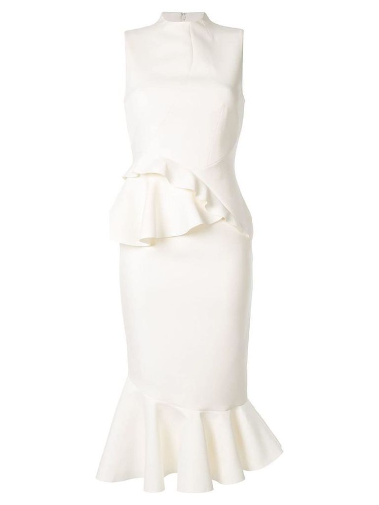 Rachel Gilbert Arden ruffle dress - White