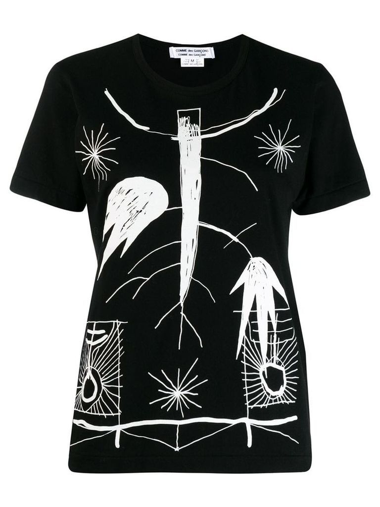 Comme Des Garçons Comme Des Garçons abstract print T-shirt - Black