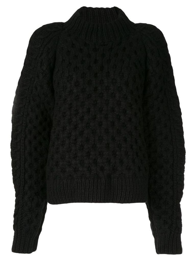Partow chunky knit jumper - Black