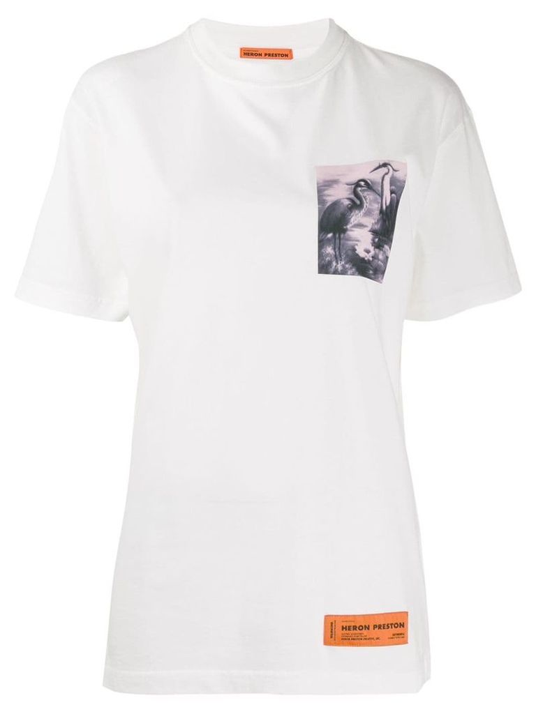 Heron Preston heron graphic T-shirt - White