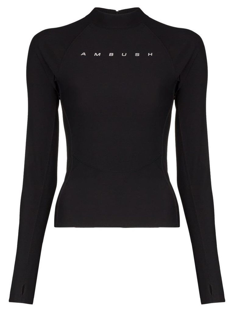 AMBUSH scuba long-sleeve shirt - Black