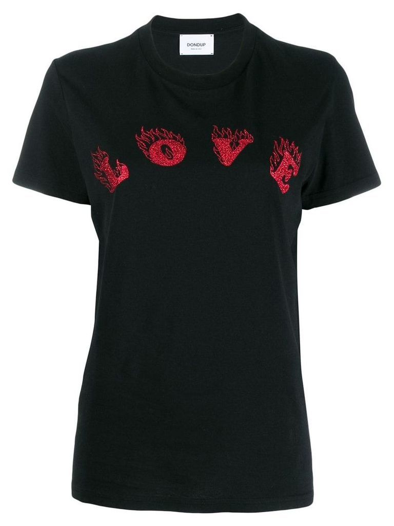 Dondup printed 'LOVE' T-shirt - Black