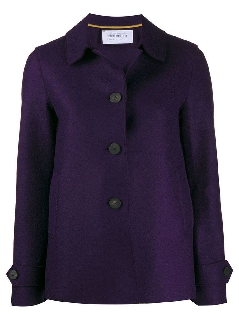 Harris Wharf London single-breasted coat - Purple