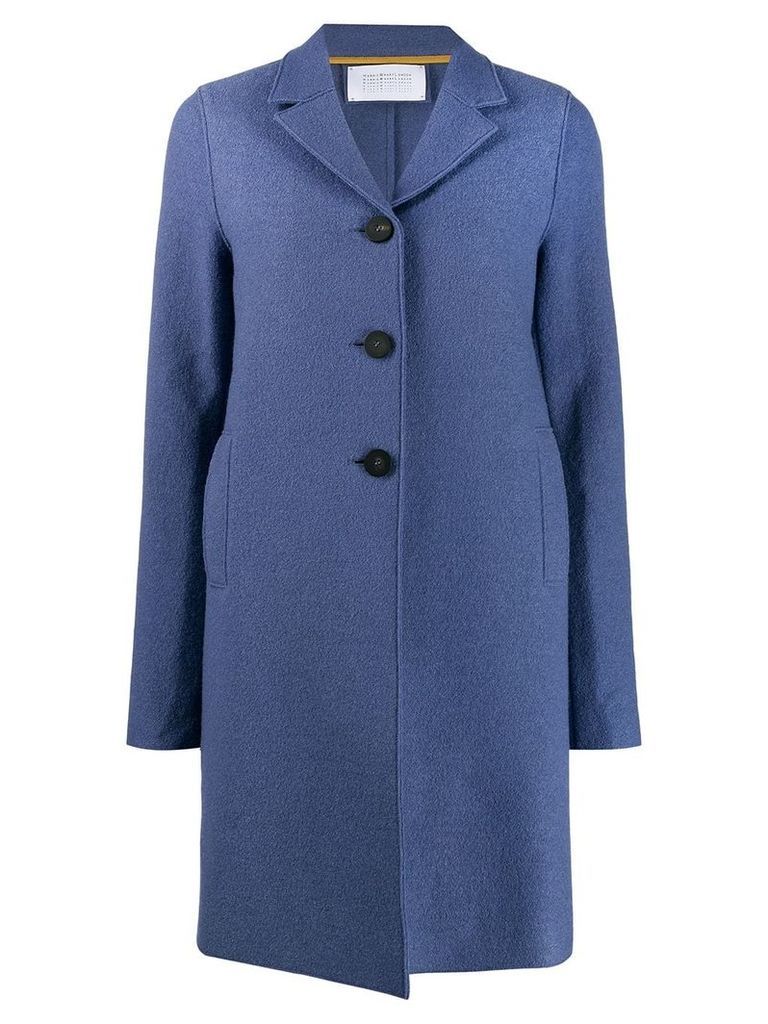 Harris Wharf London single-breasted coat - Blue