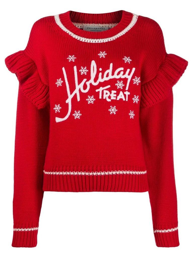 Philosophy Di Lorenzo Serafini Holiday Treat knitted jumper - Red
