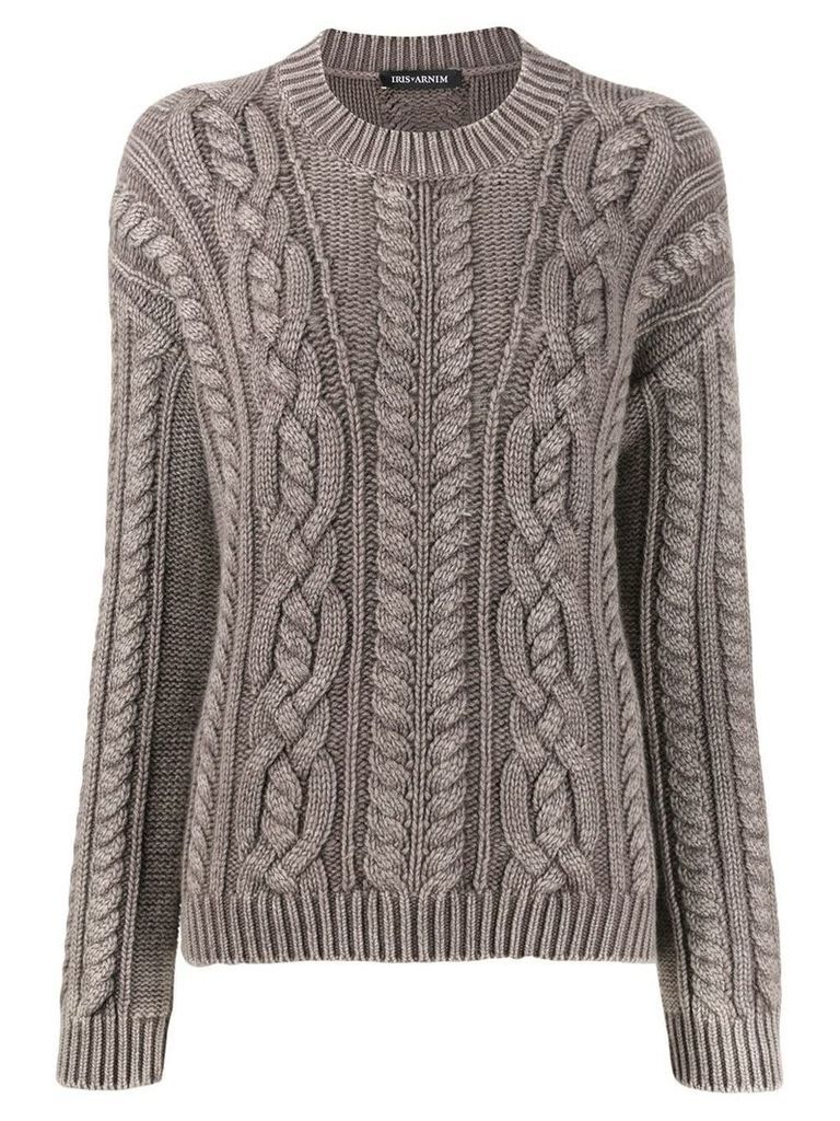 Iris Von Arnim cashmere chunky knit sweater - Brown