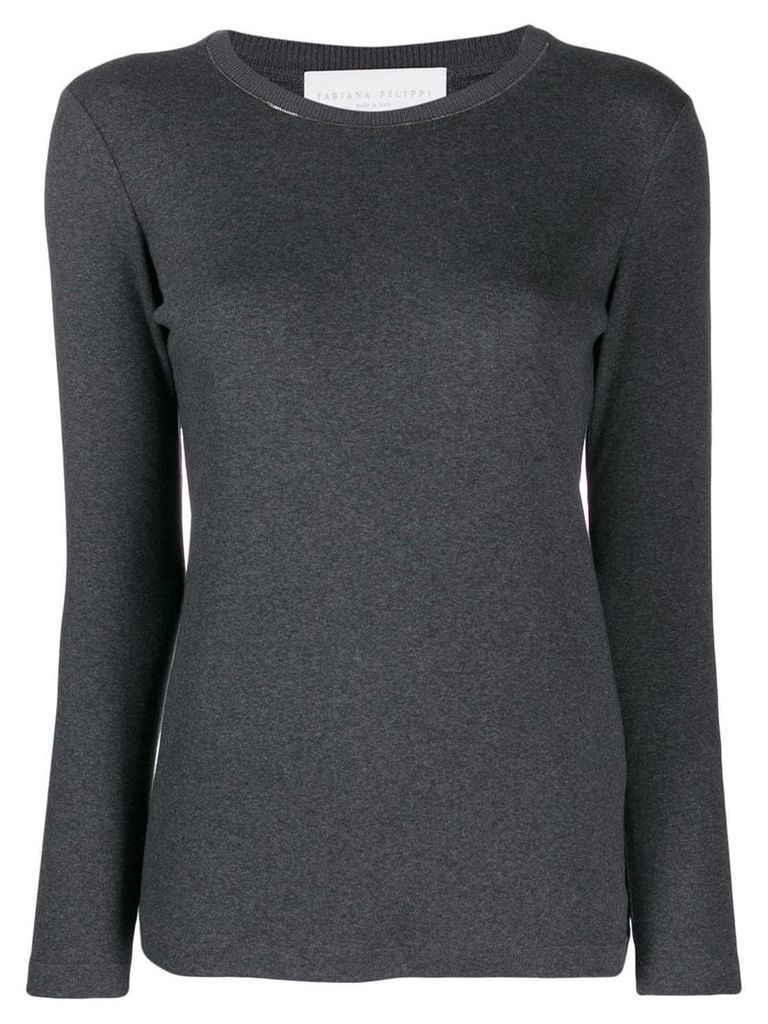 Fabiana Filippi crew neck jumper - Grey