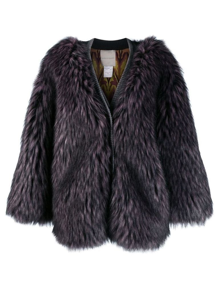 Marco De Vincenzo faux fur coat - PINK
