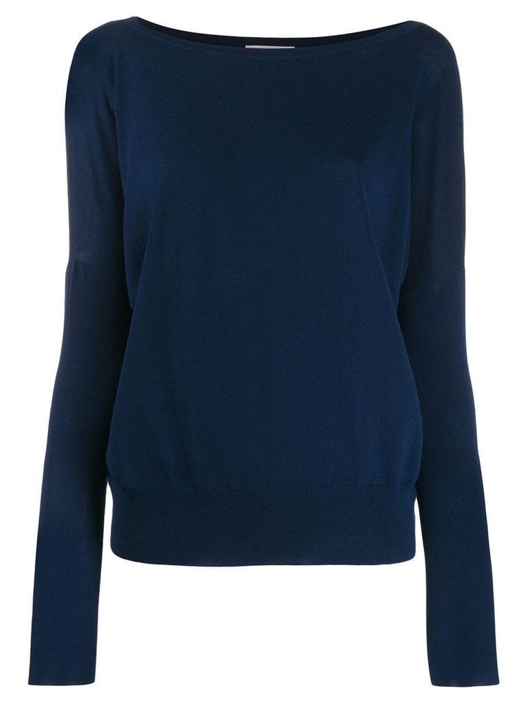 Zanone relaxed-fit knit sweater - Blue