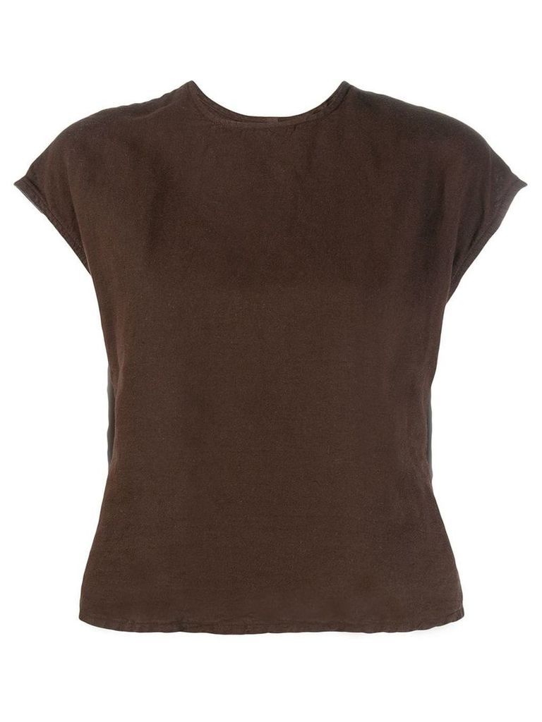 Our Legacy back buttons T-shirt - Brown