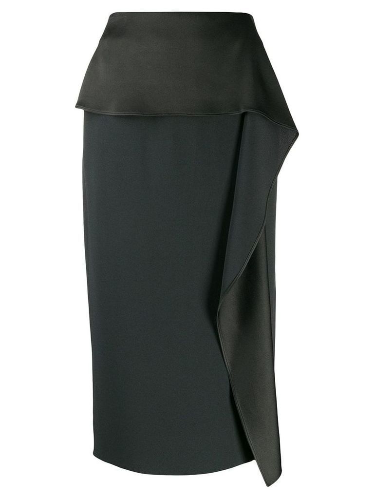 Rochas pencil skirt with draped detail - Green