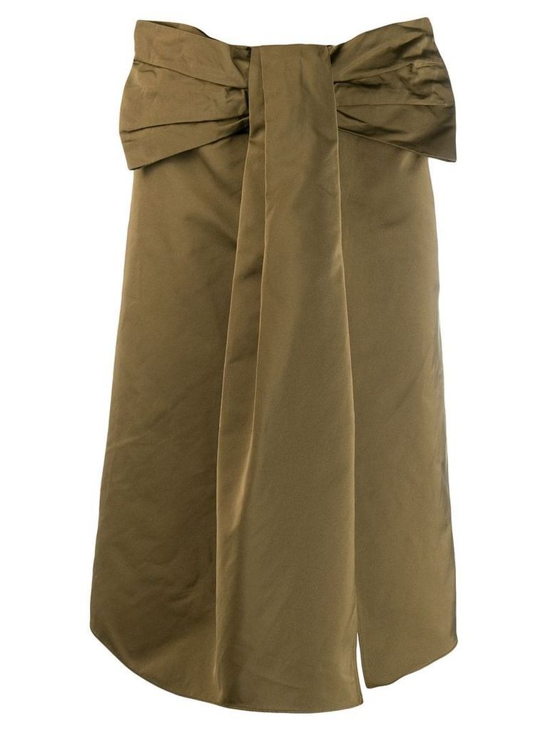 Rochas bow waist skirt - Green