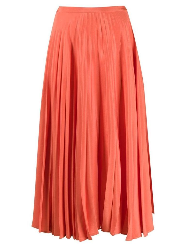 Chinti and Parker pleated skirt - ORANGE
