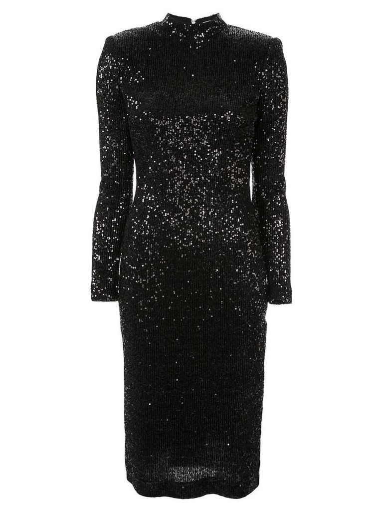 Rebecca Vallance glitter fitted dress - Black