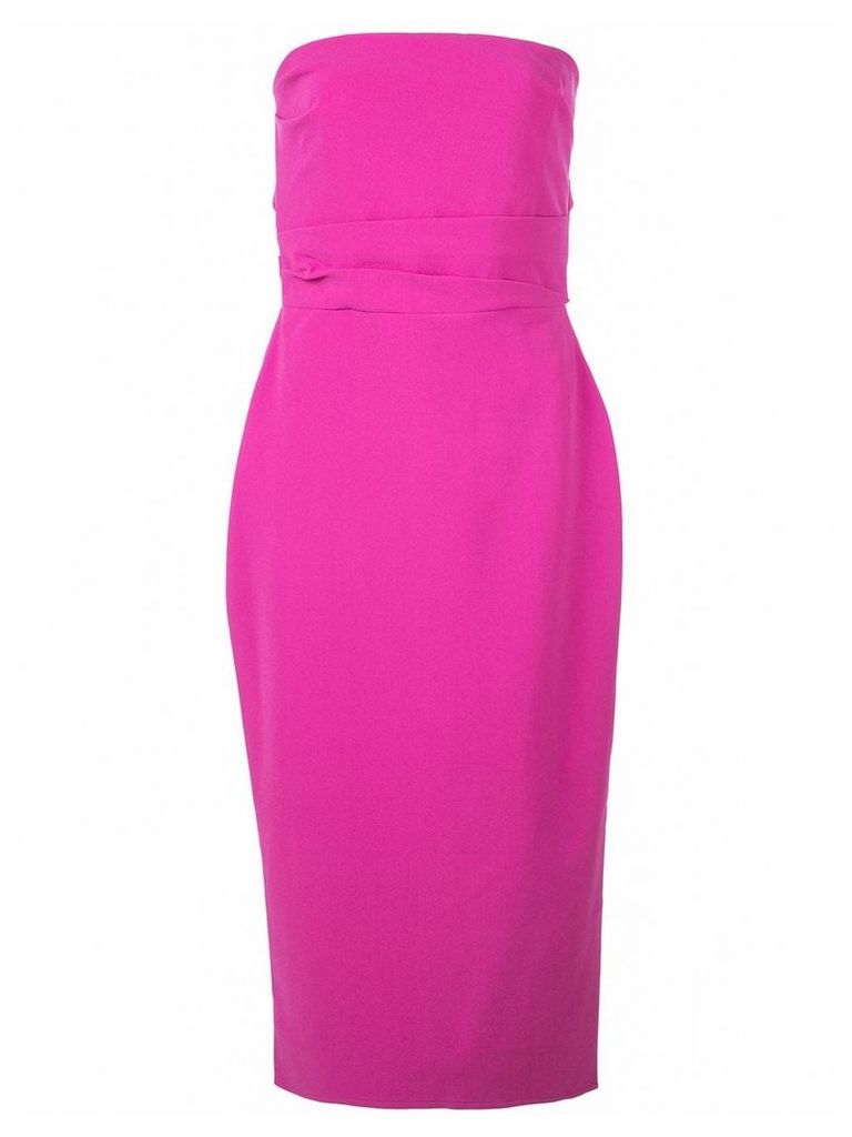 Alex Perry fitted Dylan midi dress - PINK
