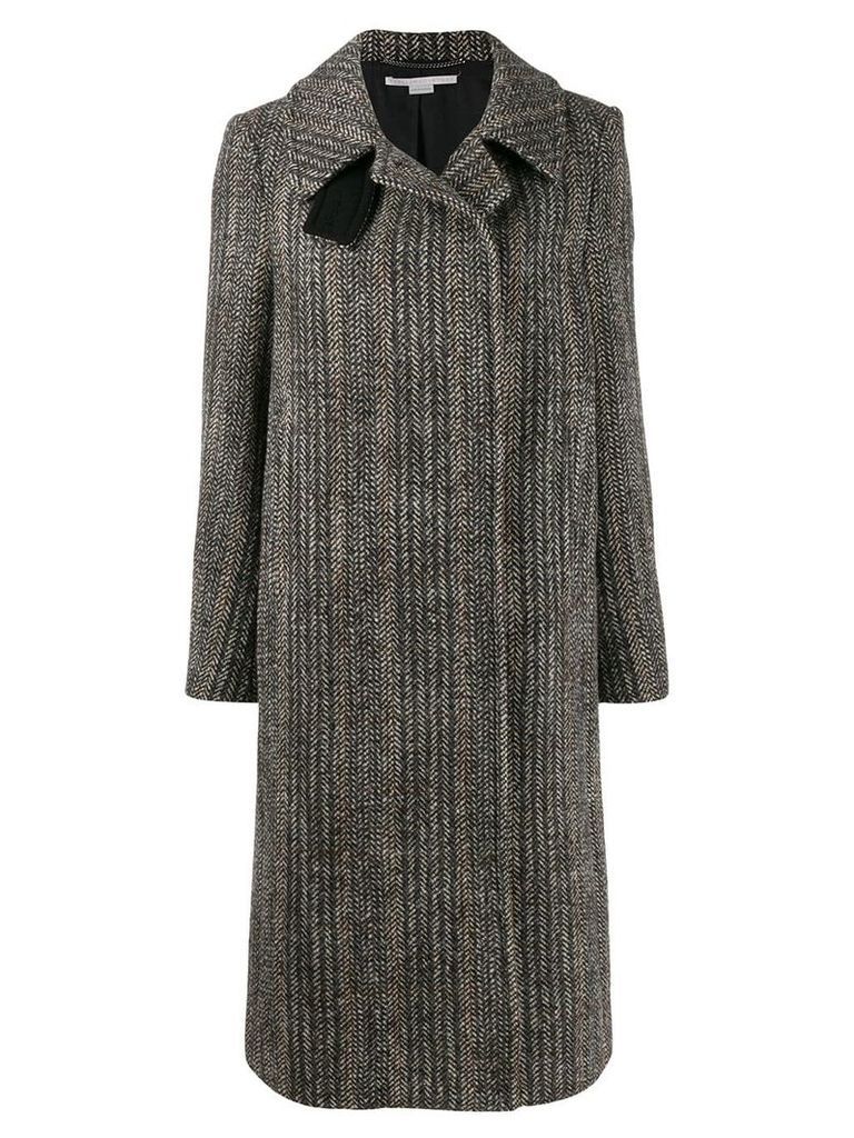 Stella McCartney Chevron wool coat - Black
