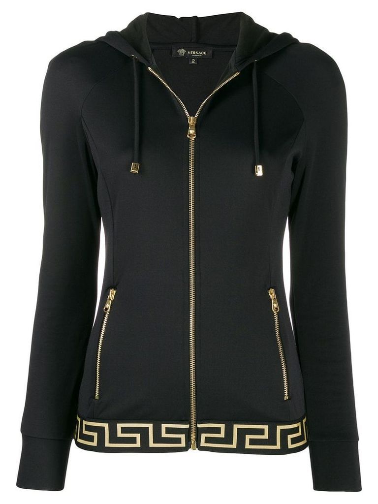 Versace Greek Key hooded jacket - Black