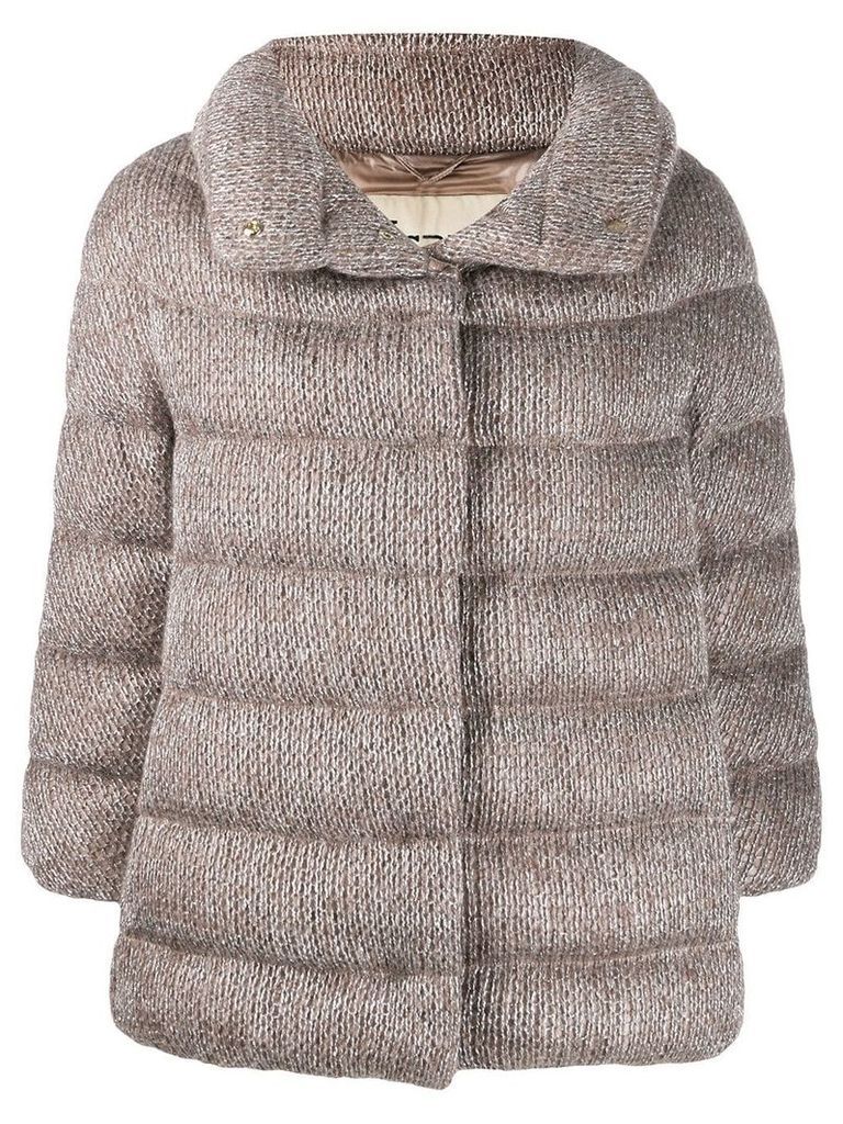 Herno knitted puffer jacket - Neutrals