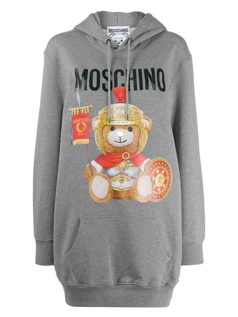 Moschino Teddy Bear hoodie dress - Grey