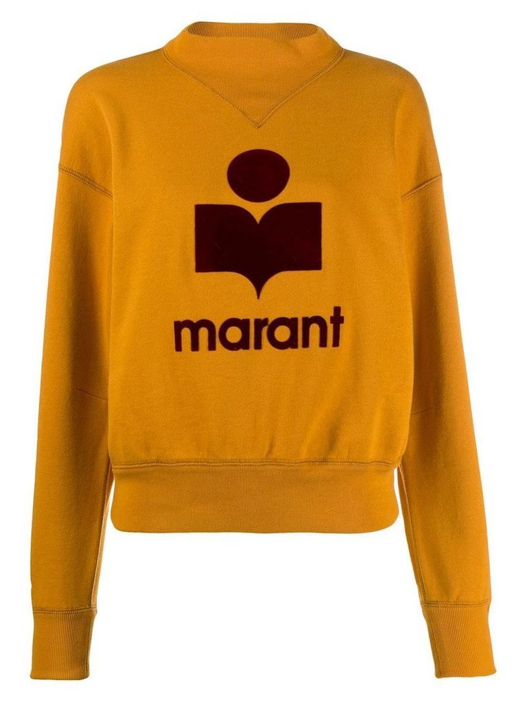 Isabel Marant Étoile logo print sweatshirt - Yellow