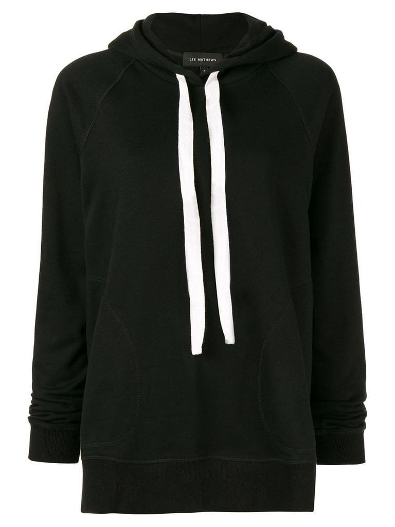 Lee Mathews loose-fit Barclay hoodie - Black